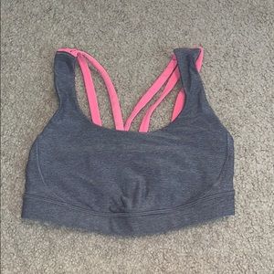 COPY - Gray Lulu Lemon Sports Bra Size 4